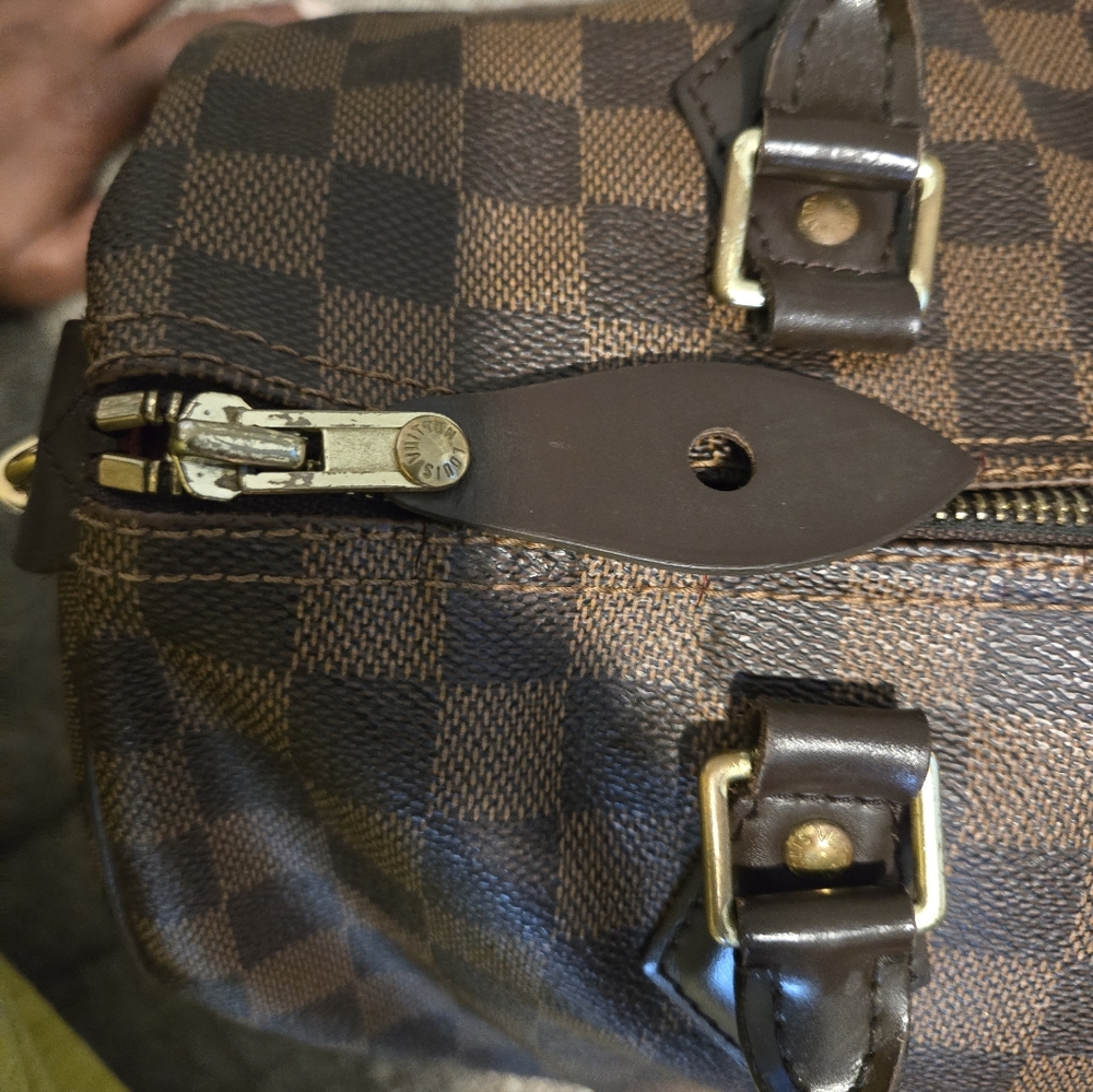 Louis Vuitton Brown Damier Speedy Tote Size 30 - Picture 4 of 16